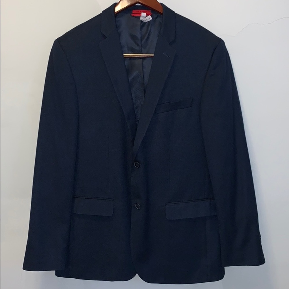 CLOSET BLOWOUT:Alfani Navy Slim Fit Sport Coat